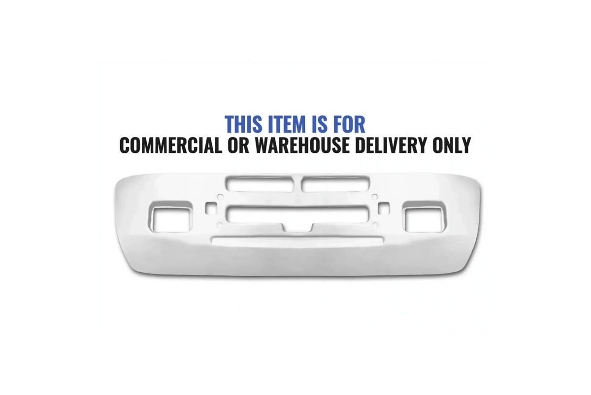 Kozak Aftermarket Replacement Defense Aero Fiberglass Bumper for Kenworth T600 PLUS Kenworth Logo, 2x22" Windshield Wipers and KOZAK Reflective Vest