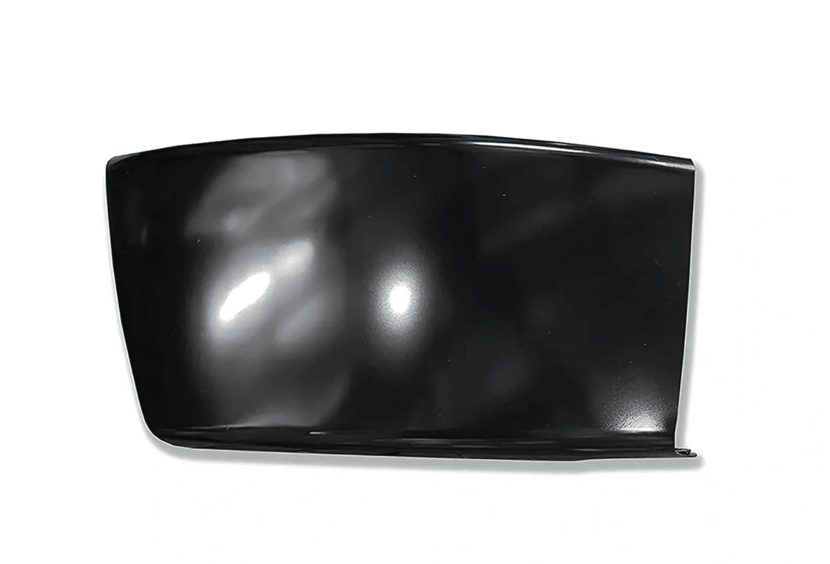Kozak Steel Black Bumper Corner Passenger (Right) Side compatible with Freightliner M2 Business Class 106 112 03-12 PLUS Logo, 2x 22" Windshield wipers, License Plate Frame and Vest