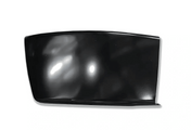 Kozak Steel Black Bumper Corner Passenger (Right) Side compatible with Freightliner M2 Business Class 106 112 03-12 PLUS Logo, 2x 22" Windshield wipers, License Plate Frame and Vest