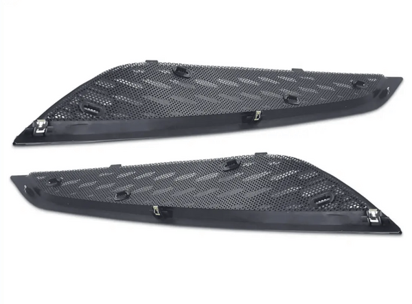 KOZAK Air Hood Vents Grille Set Compatible with Volvo VNL 2018 2019 2020 (Driver Left and Passenger Right Side) Plus Logo Emblem and KOZAK Vest