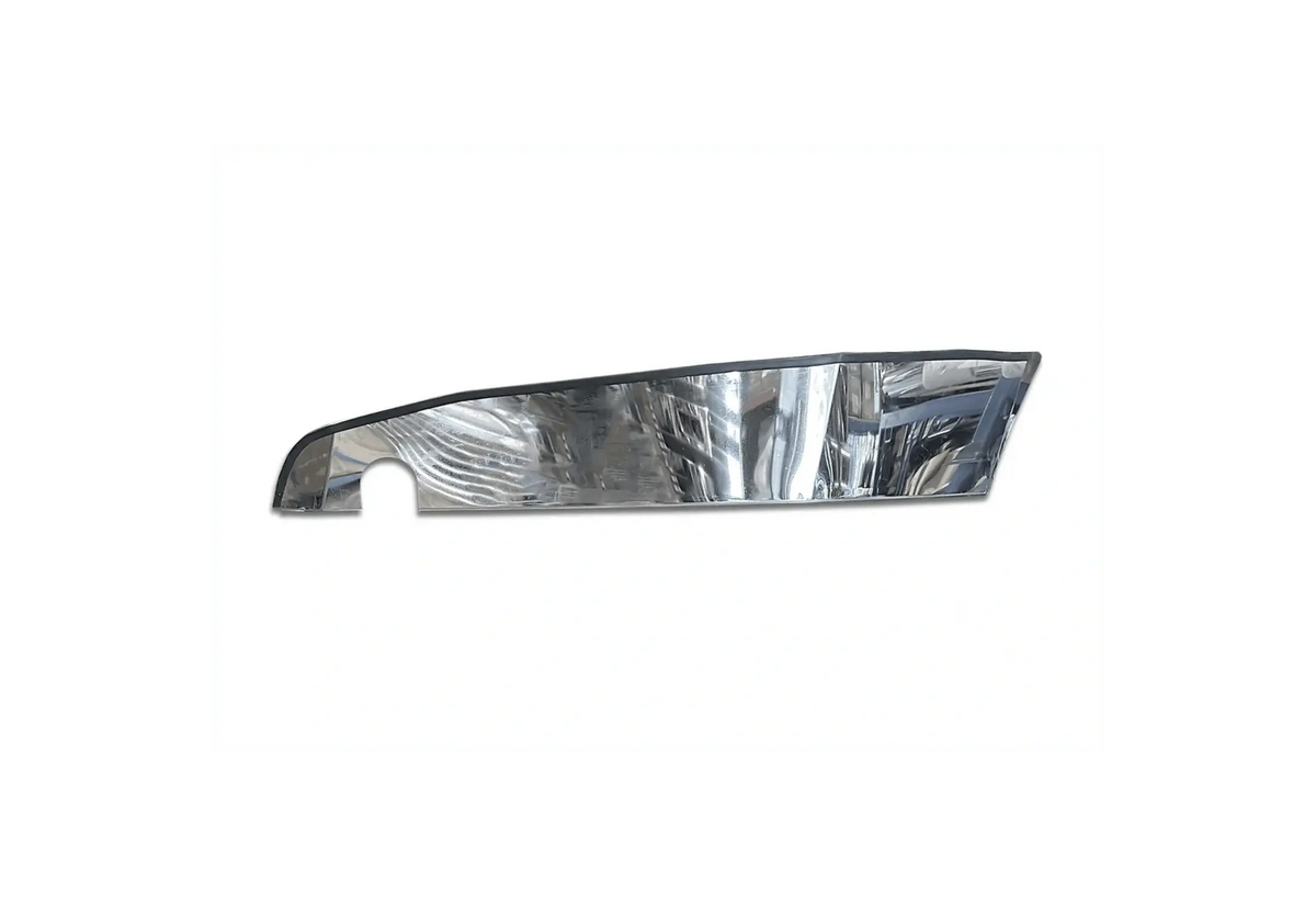 KOZAK Chrome STEEL Bumper Corner Driver Left Side for New Freightliner Cascadia 2018+ PLUS Logo, 2x 22" Windshield Wipers, License Plate Frame and Vest