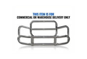 Grille Deer Moose Brush Bumper Guard Herd 300 for Freightliner FL 114 SD SBA 2012-2022 Truck PLUS Brackets, 22" LED Bar 120W, Logo, 2x 22" Windshield Wipers, KOZAK Reflective Vest
