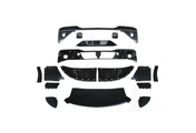 Kozak Plastic COMPLETE BUMPER PAINT with FOG LAMP HOLE + LED Fog Light- Pair Set (Left and Right Side) for KENWORTH T680 NEXT GEN 2022 2023+ PLUS Kenworth Logo, 2x22" Windshield Wipers and KOZAK Vest