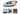 KOZAK Replacement Chrome LED DRL Glow Bar LED Turn Signal Projector Headlights Pair for International ProStar 2008-2016 PLUS Logo, Wipers, 2x H1, 2x H7 LED Bulbs, Frame License Plate and Vest