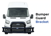 Kozak Bumper Guard Bracket (205920) Compatible with Ford Transit Van 2014+ Plus License Plate Holder and Frame, Kozak Vest