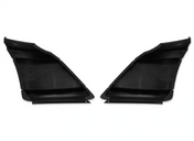 KOZAK PLASTIC Bumper End Corner Extension PAIR with Chrome Trim (Left Driver and Right Passenger Side) for International Prostar 2008-2015 PLUS International Logo, Windshield Wipers and KOZAK Vest