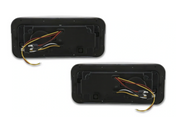 KOZAK LED DRL DUAL Chrome Projector Headlights Set Pair (Driver Left & Passenger Right Side) for WESTERN STAR 6900 4900 4800 SERIES PLUS Windshield Wipers and Vest