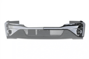 Kozak Chrome Bumper Cover with Fog LAMP Hole (Driver Left Side) for Kenworth T680 Next GEN 2022 2023+ Plus Logo, 2x22 Windshield Wipers and KOZAK Vest