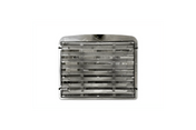 KOZAK Aftermarket Replacement Chrome Grille Compatible with Freightliner FLD 112 PLUS Freightliner Logo, 2x 22" Windshield Wipers, License Plate Frame and KOZAK Reflective Vest
