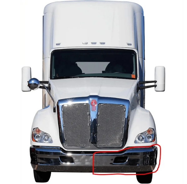 Kozak Bumper Chrome Plastic Extension Corner Driver Left Side for Kenworth T680 - Tacoma Parts Corporation