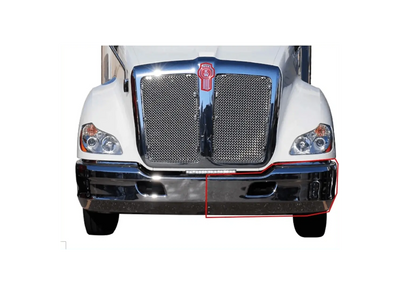 Kozak Bumper Steel Chrome Extension Corner Left Driver Side (Lh) With Bracket for Kenworth T680 - Tacoma Parts Corporation