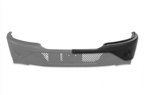 Kozak Black Plastic BUMPER COVER PAINT without FOG LAMP HOLE (Driver Left Side) for KENWORTH T680 NEXT GEN 2022 2023+ PLUS Logo, 2x22" Windshield Wipers and KOZAK Vest