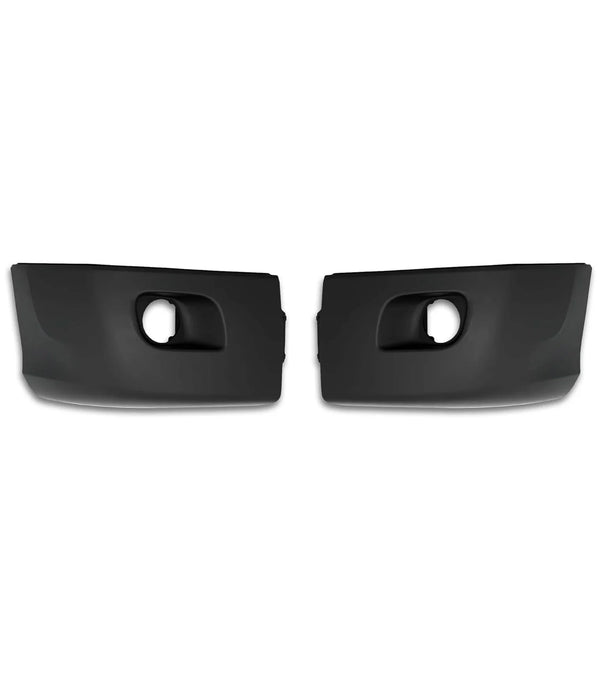 Bumper Corners Plastic with Fog Hole Set 2013-2021 Peterbilt 579