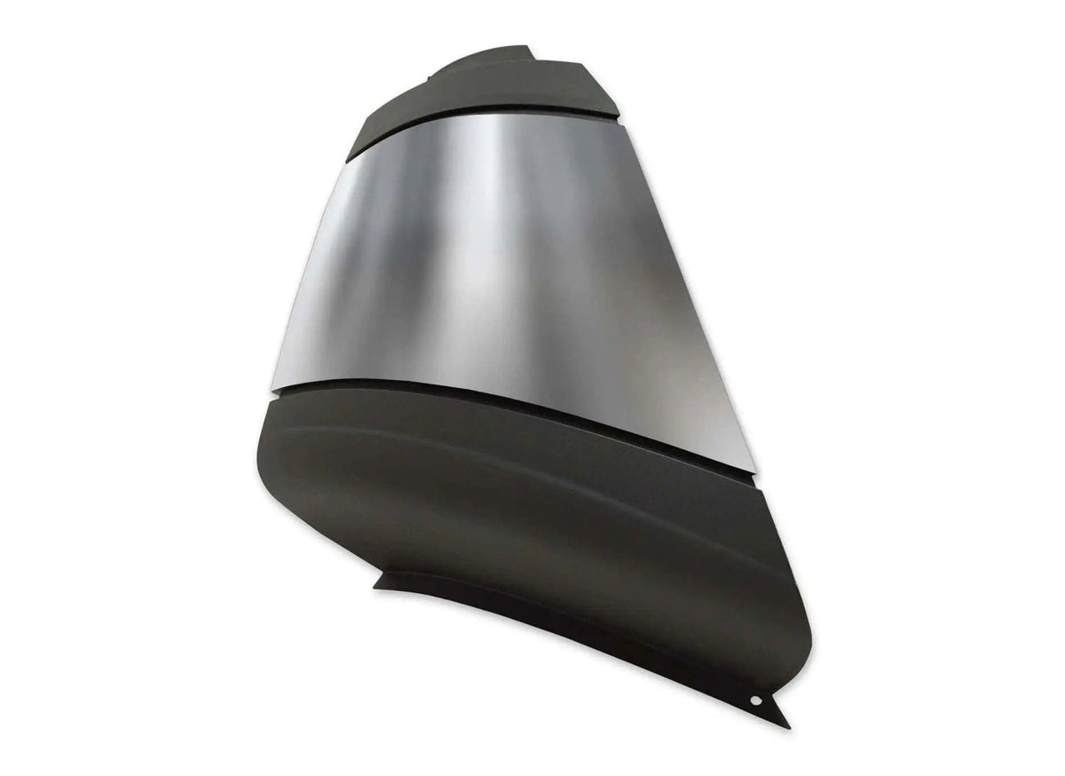KOZAK PLASTIC Bumper End Cap with Chrome Trim Right Passenger Side for International Prostar 2008-2015 PLUS International Logo, Windshield Wipers and KOZAK Vest