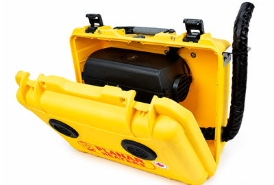 Calefactor de aire diésel portátil AUTOTERM Planar 4D-12V de 4kW con PU-5 amarillo