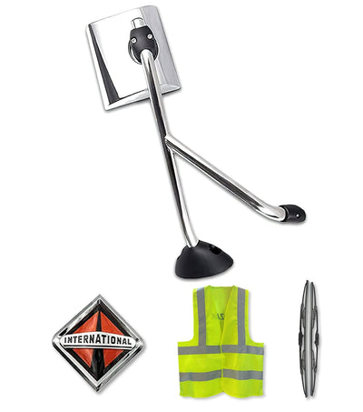Towing Hood Mirror Chrome Right Side International Durastar - 