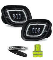 Full LED Projector Fog Lights Black Pair Freightliner Cascadia 2008-2017 - 