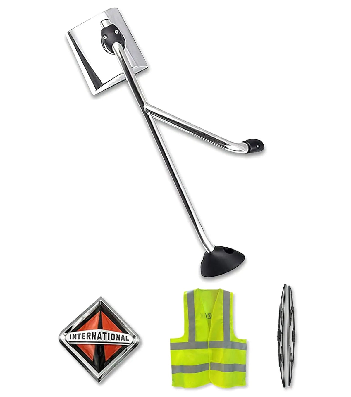 Chrome Hood Mirror Right Side International Prostar 2002-2017 - 