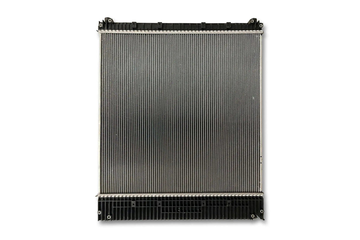 KOZAK Radiator (A0525423004) for Freightliner M2 & 106 Business Class 2008-2013 PLUS Logo, Wipers, License Plate Frame, 2x Trailer Tail Lights and Vest