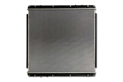 KOZAK Radiator (3s0580800002) for Freightliner Cascadia 2012-2015, WITH Oil Cooler, WITHOUT Frame PLUS Logo, Wipers, License Plate Frame, 2x Trailer Tail Lights and Vest
