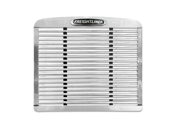 Aluminum Grille Compatible with Freightliner FLD 120 1992-2003 PLUS 2x 22" Windshield Wipers, Freightliner Logo, and KOZAK Reflective Vest