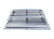 Stainless Steel Grille Compatible with Freightliner FLD 120 1992-2003 PLUS 2x 22" Windshield Wipers, Freightliner Logo, and KOZAK Reflective Vest
