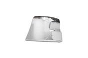 KOZAK Chrome Extension Corner Bumper End Caps Right Side Set (Passenger Side) for Freightliner Columbia 2001-2017 PLUS Logo, 2x2" Windshield Wipers and KOZAK Reflective Vest