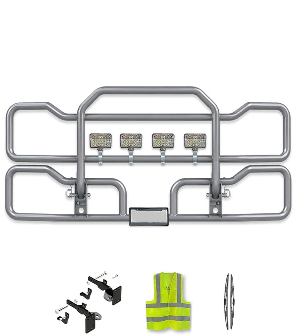 Gray Front Grille Deer Moose Bumper Guard 2013-2021 Peterbilt 579