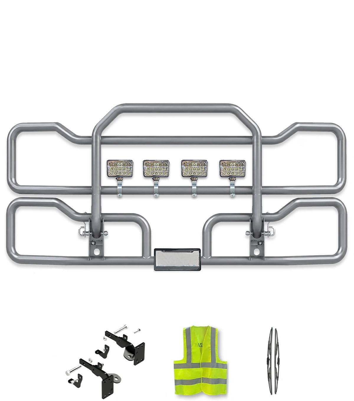 Gray Front Grille Deer Moose Bumper Guard 2012-2021 Kenworth T680