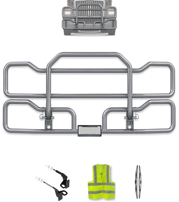 Gray Front Grille Deer Moose Bumper Guard 2023+ Western Star 57X Set-Back