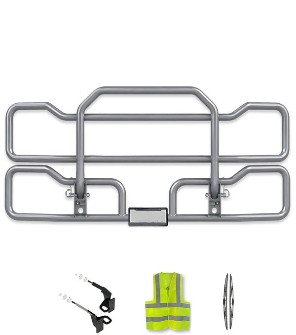 Gray Front Grille Deer Moose Bumper Guard 2018+ Freightliner Cascadia 126 116