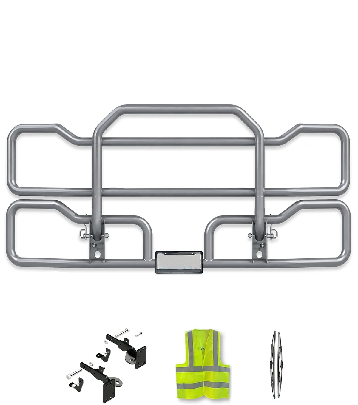 Gray Front Grille Deer Moose Bumper Guard 2013-2021 Peterbilt 579