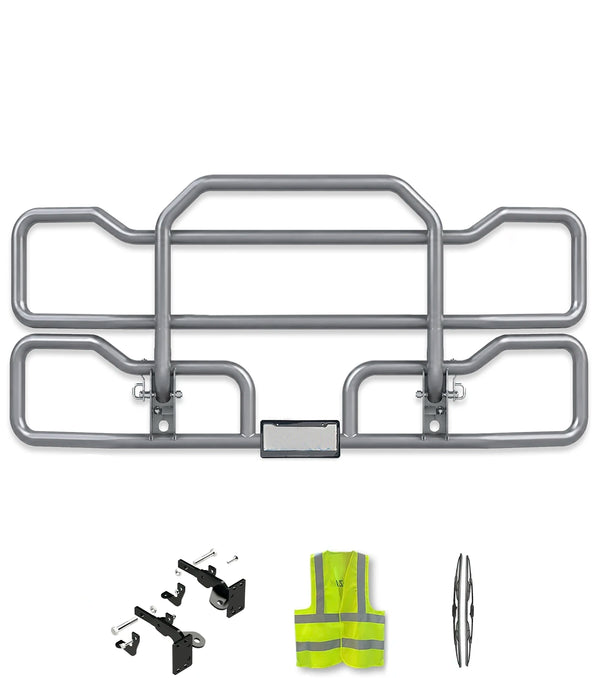 Gray Front Grille Deer Moose Bumper Guard 2013-2021 Peterbilt 579