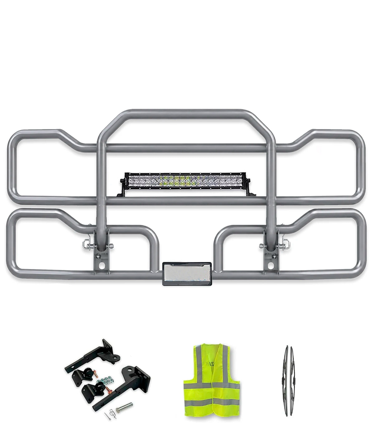 Gray Front Grille Deer Moose Bumper Guard 2022+ Kenworth T680 Next Gen