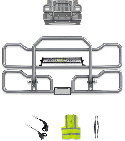 Gray Front Grille Deer Moose Bumper Guard 2023+ Western Star 57X Set-Back