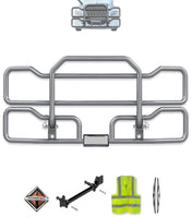 Gray Front Grille Deer Moose Bumper Guard 2018+ International LT625