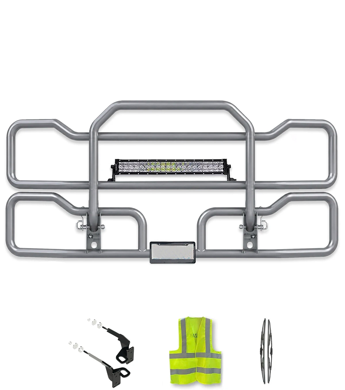 Gray Front Grille Deer Moose Bumper Guard 2018+ Freightliner Cascadia 126 116