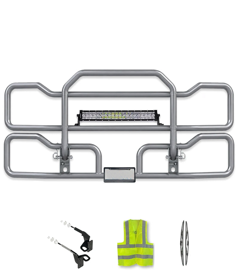 Gray Front Grille Deer Moose Bumper Guard 2018+ Freightliner Cascadia 126 116