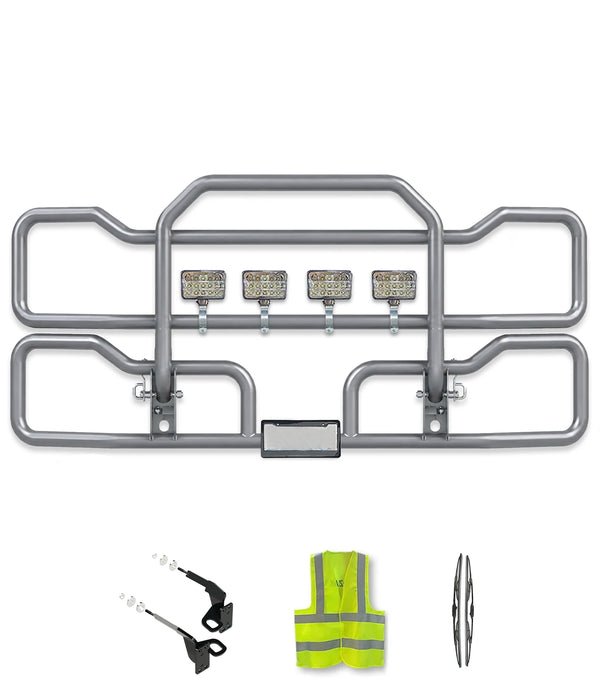 Gray Front Grille Deer Moose Bumper Guard 2018+ Freightliner Cascadia 126 116