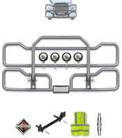Gray Front Grille Deer Moose Bumper Guard 2018+ International LT625