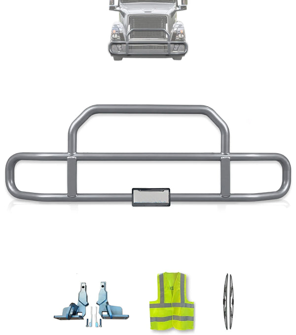Gray Front Grille Deer Moose Bumper Guard 2004-2017 Volvo VNL