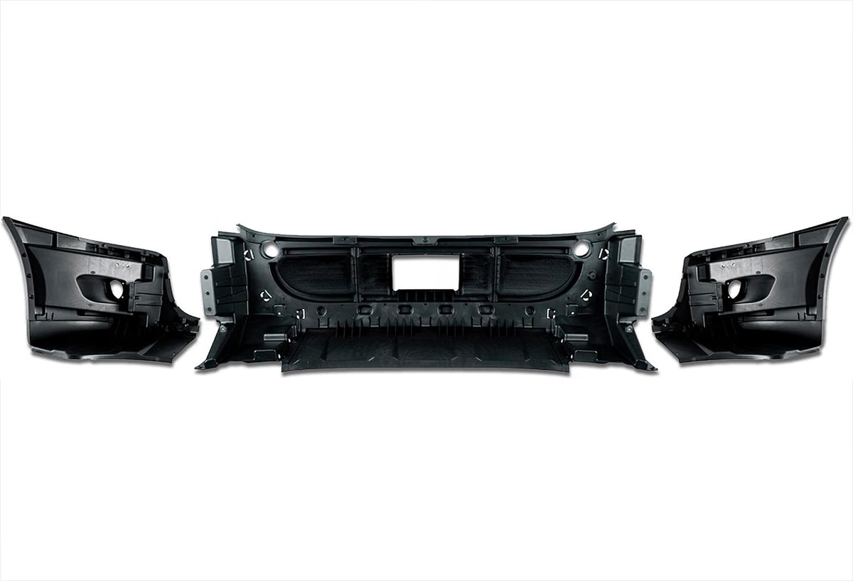 Bumper Set with Fog Light Holes 6 Pcs 2008-2017 Freightliner Cascadia 125 113