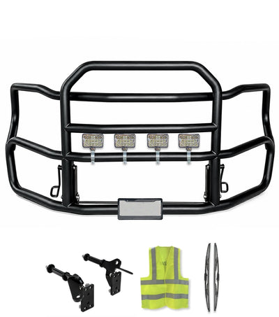 Heavy Duty Black Deer Guard with Brackets for Plastic Bumper 2026+ Freightliner Cascadia