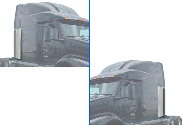 Cabin Lower Sleeper Fairing Extenders Set 2013-2021 Peterbilt 579