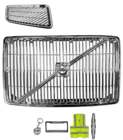 Parrilla frontal cromada 1996-2003 Volvo VN VNL VNM