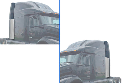 Cabin Sleeper Fairing Extenders Upper & Lower Full Set 2013-2021 Peterbilt 579