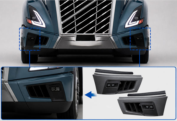 Bumper Corners, End Caps, Bezels and Fogs Lamp Set 2025+ Volvo VNL New