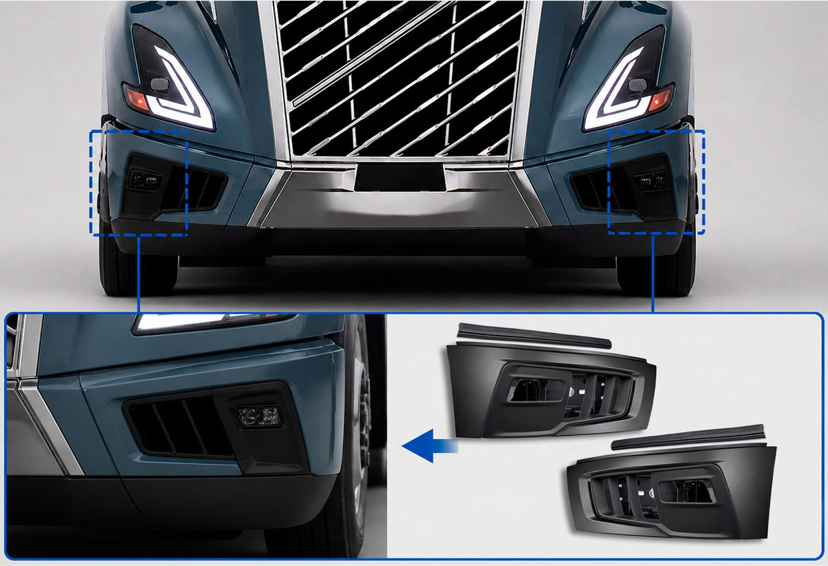 Bumper Corners, End Caps and Bezels Set 2025+ Volvo VNL New