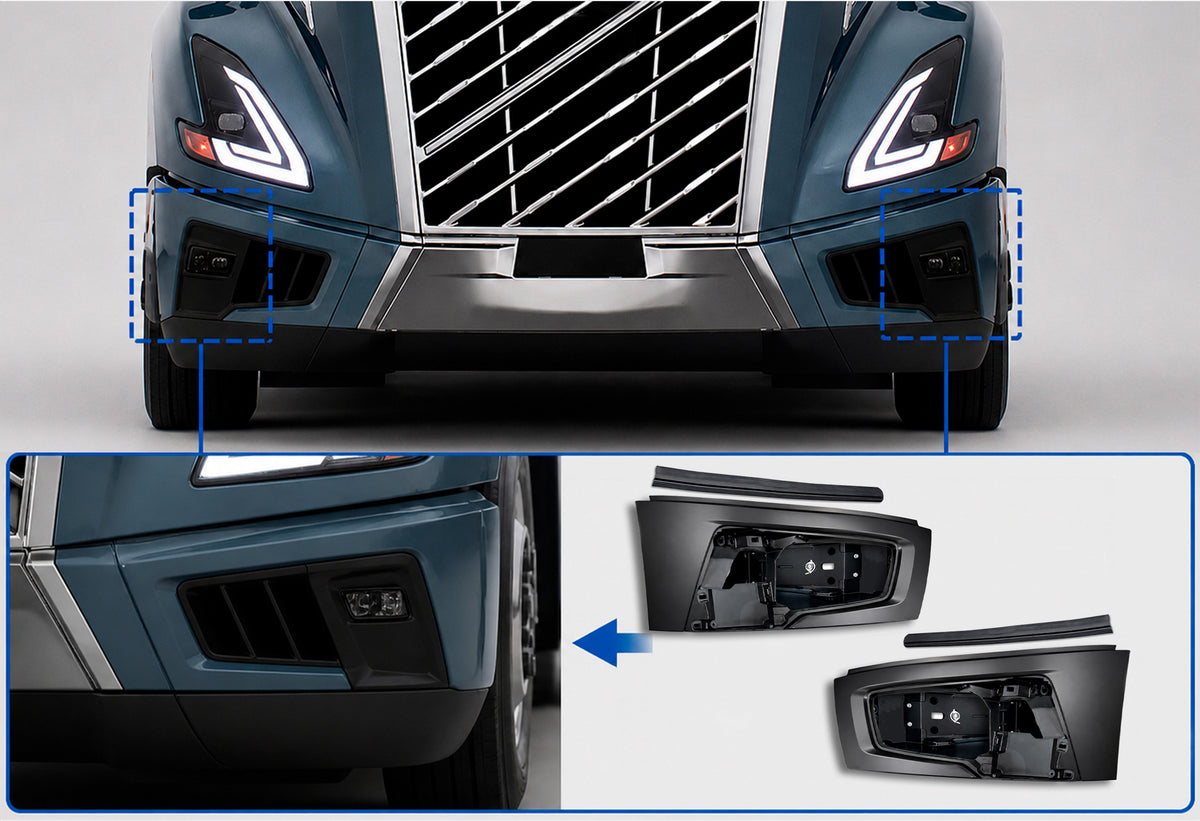 Bumper Corners and End Caps Set 2025+ Volvo VNL New
