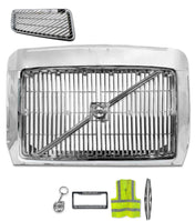 Front Grille with Bug Deflector Frame Chrome 1996-2003 Volvo VN VNL VNM